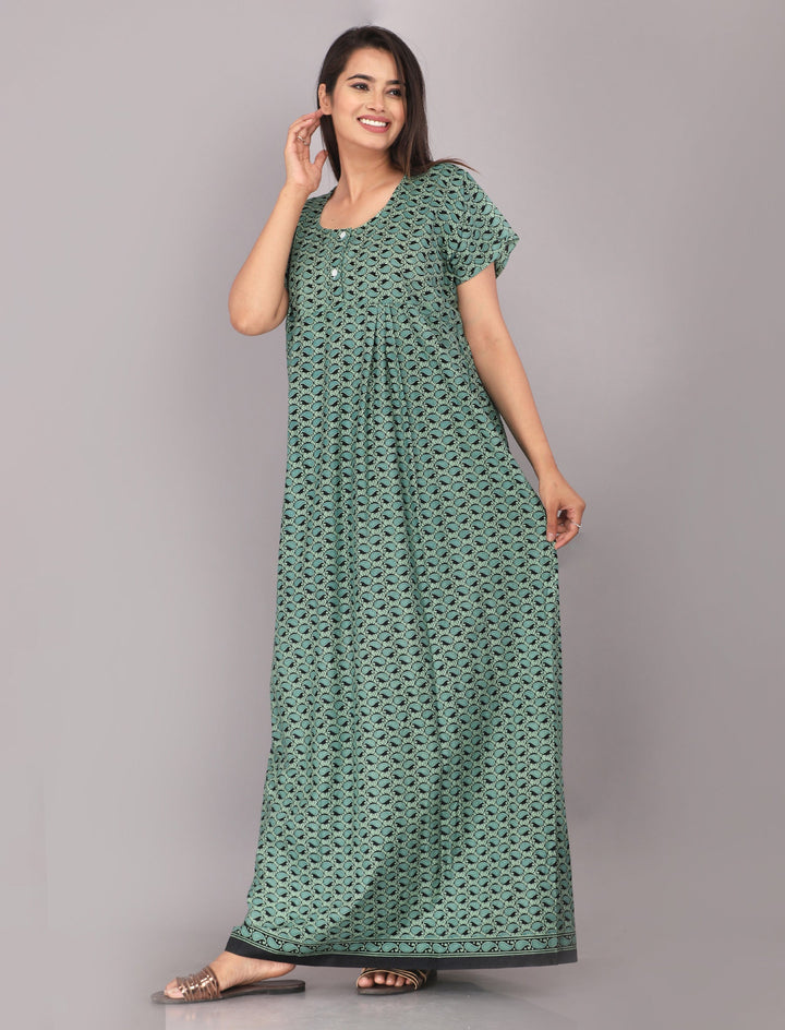 Cotton Printed Night Gown For Women