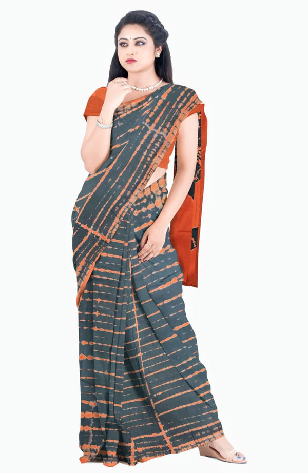 Jaipuri Mulmul Cotton Printed Saree With Blouse