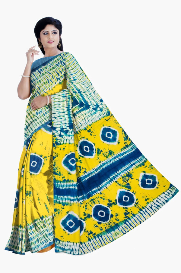 Jaipuri Mulmul Cotton Printed Saree With Blouse