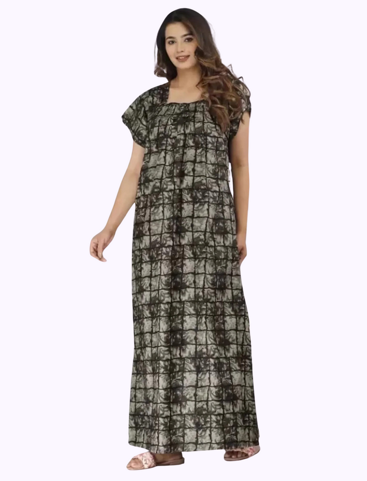 Cotton Printed Night Gown For Women