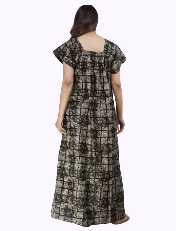 Cotton Printed Night Gown For Women